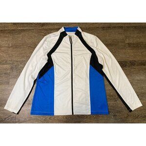 TAIL WHITE LABEL Women's Activewear Mock Neck Stretch Full Zip Shacket XL 50SPF